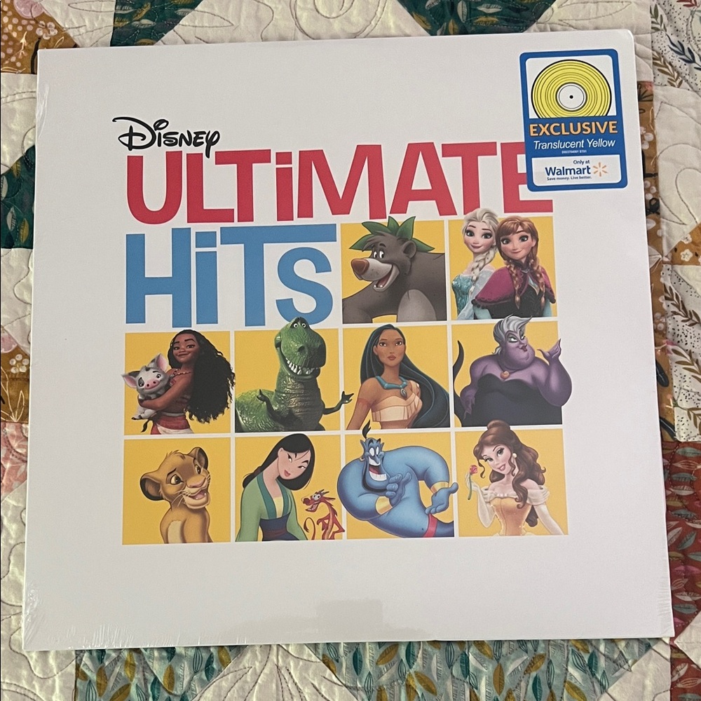 Disney Ultimate Hits Vinyl with Translucent Yellow Disc
